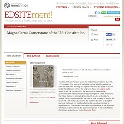 Magna Carta: Cornerstone of the U.S. Constitution