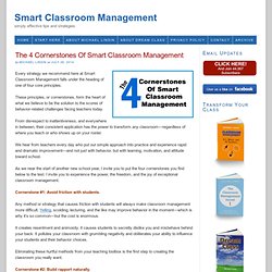 The 4 Cornerstones Of Smart Classroom Management