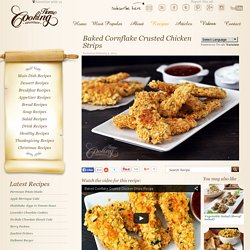 Baked Cornflake Crusted Chicken Strips