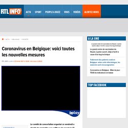 Coronavirus en Belgique: voici toutes les nouvelles mesures