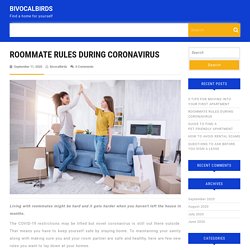 ROOMMATE RULES DURING CORONAVIRUS – BIVOCALBIRDS