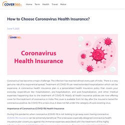 How to Choose Coronavirus Health Insurance? - Cover360Blog