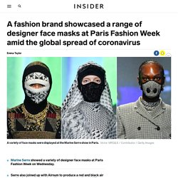 Coronavirus: Marine Serre debuts designer face masks at Paris Fashion Week - Insider