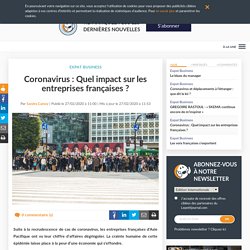 Coronavirus : Quel impact sur les entreprises françaises