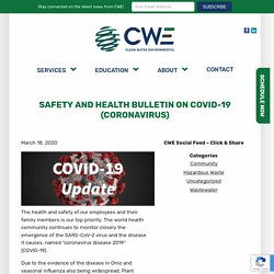 Safety and Health Bulletin on COVID-19 (Coronavirus)