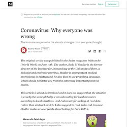 Coronavirus: Why everyone was wrong