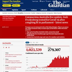 Coronavirus Australia live update: Josh Frydenberg tested for Covid-19 after coughing fit in parliament – latest news