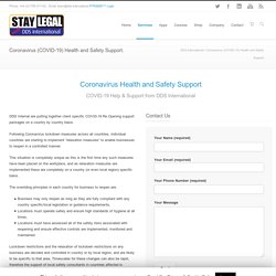 Coronavirus (COVID-19) Health and Safety Support