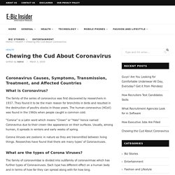 Chewing the Cud About Coronavirus