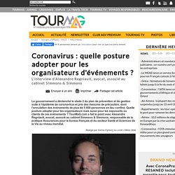 Coronavirus : quelle posture adopter pour les organisateurs d'événements ?