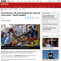 Coronavirus: UK must prepare for second virus wave - health leaders