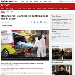 Coronavirus: South Korea confirms huge rise in cases