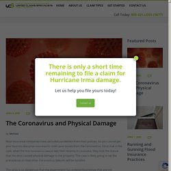 The Coronavirus and Physical Damage - United Claims Specialists