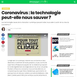 Coronavirus : la technologie peut-elle nous sauver ?