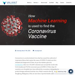 How Machine Learning is used to find the Coronavirus vaccine? - Valiant Technosoft