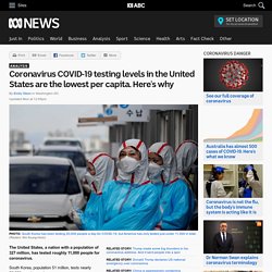 Coronavirus COVID-19 testing levels in the United States are the lowest per capita. Here's why