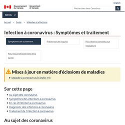 Infection à coronavirus : Symptômes et traitement