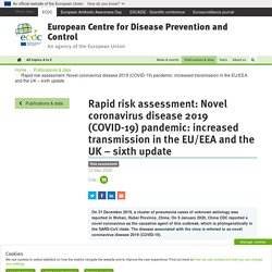Rapid risk assessment: Novel coronavirus disease 2019 (COVID-19) pandemic: increased transmission in the EU/EEA and the UK – sixth update