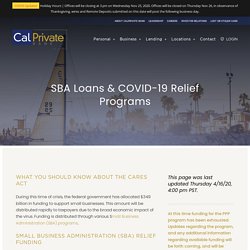 SBA Loans & COVID-19 Relief Programs