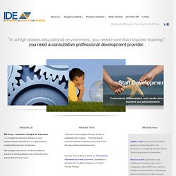 IDE Corp. - Innovative Designs for Education