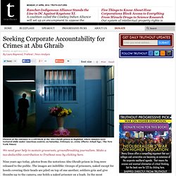 Seeking Corporate Accountability for Crimes at Abu Ghraib