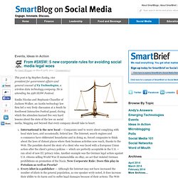 Avoiding social media legal woes
