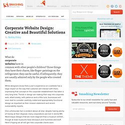 Corporate Website Design: Creative and Beautiful Solutions - Smashing Magazine