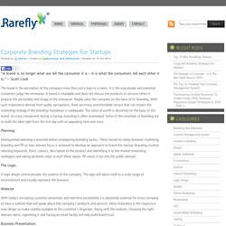 Blog Archive » Corporate Branding Strategies For Startups