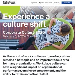 Corporate Culture 2020 - Conference Board of Canada