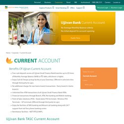 Open Corporate Current Account - Ujjivan Small Finance Bank