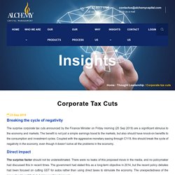 Corporate tax cuts - Alchemy Capital