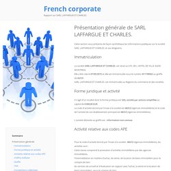 French Corporate - SARL LAFFARGUE ET CHARLES.