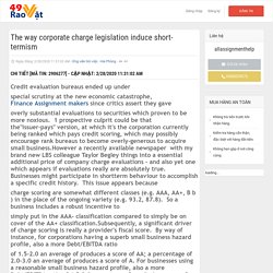 The way corporate charge legislation induce short-termism - RaoVat49.com