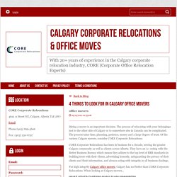 4 Things to Look for in Calgary Office Movers - Calgary Corporate Relocations & Office Moves : powered by Doodlekit