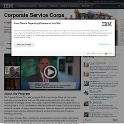 Corporate Service Corps - Program Overview