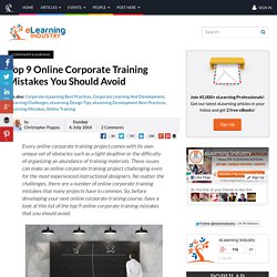 Top 9 Online Corporate Training Mistakes You Should Avoid