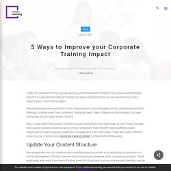 5 Ways to Improve Your Corporate Training Materials