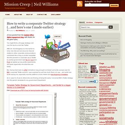 How to write a corporate Twitter strategy (…and here’s one I mad