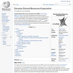 Eurasian Natural Resources Corporation