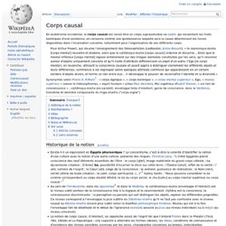5) Corps causal/ Wikipedia