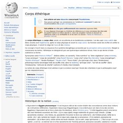 2) Corps éthérique/ Wikipedia