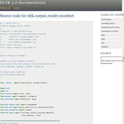 corpus.reader.wordnet — NLTK 3.0 documentation