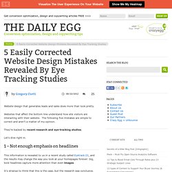 5 Easily Corrected Website Design Mistakes Revealed By Eye Tracking Studies