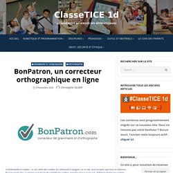 BonPatron, un correcteur orthographique en ligne