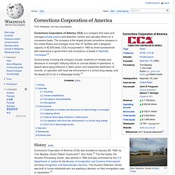 Corrections Corporation of America
