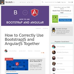 How to Correctly Use BootstrapJS and AngularJS Together