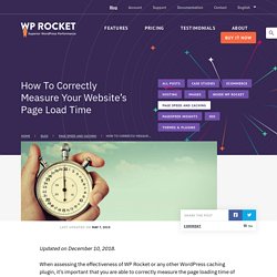 How To Correctly Measure Your Website's Page Load Time
