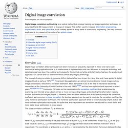 Digital image correlation