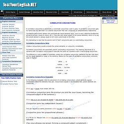 Correlative Conjunctions