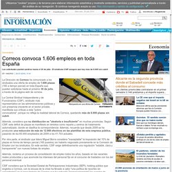Correos convoca 1.606 empleos en toda España